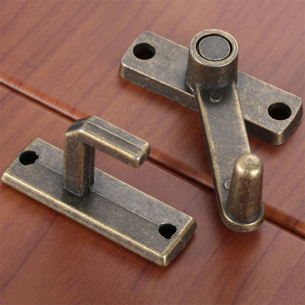 Furniture Hardware Fittings - 1set Kunci Pintu Geser Perunggu Gagang
