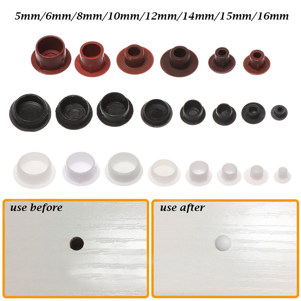 Furniture Hardware Screws - 50 buah 5-16mm tutup lubang furnitur
