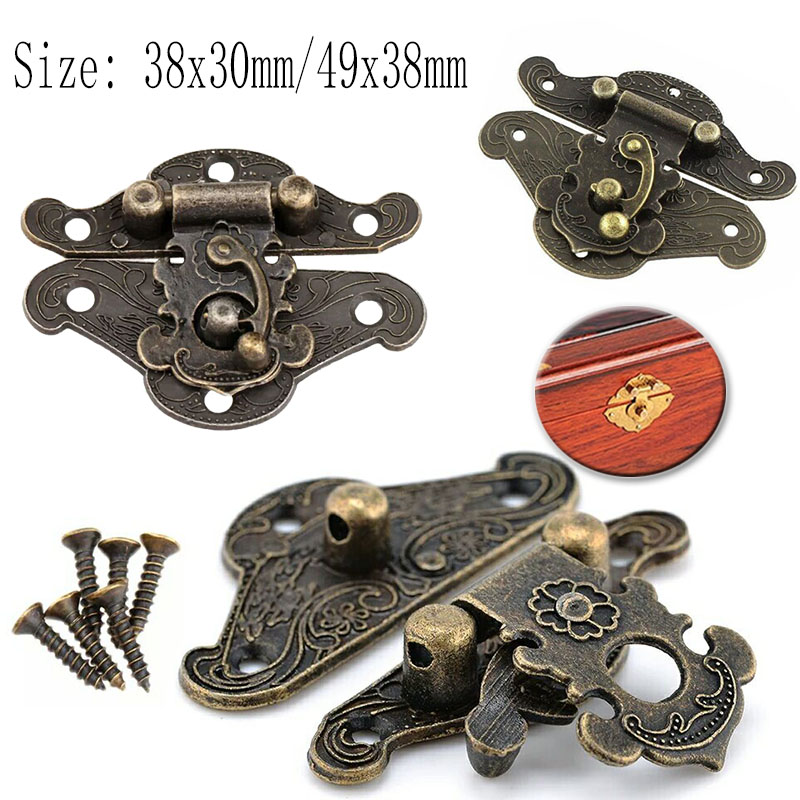 Furniture Hardware Bolts - 5/10 Buah Kunci Pengait Dekoratif Logam