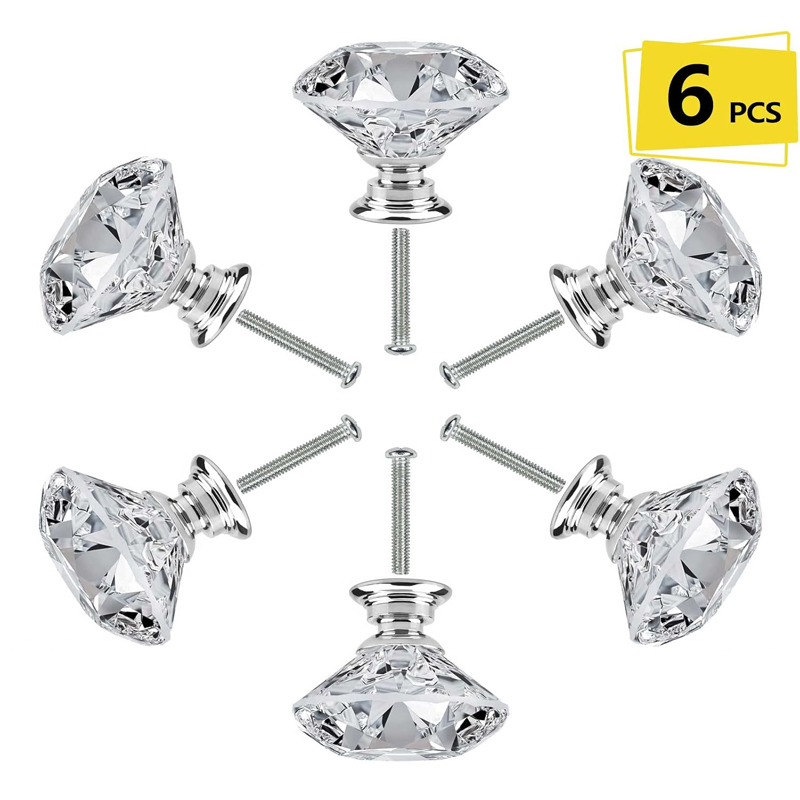 Furniture Hardware Screws - 6 Buah Kenop Kabinet dengan Sekrup