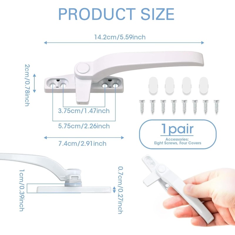 Pegangan Kunci Jendela Kaca 2  - Furniture Hardware Fittings ulasan dan harga