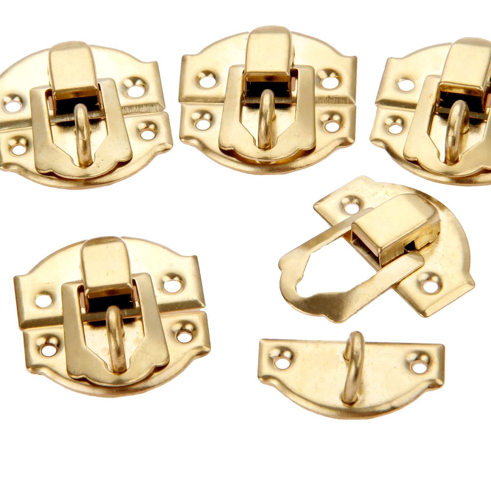 10 Buah Gesper Kotak Emas deng - Furniture Hardware Screws ulasan dan harga