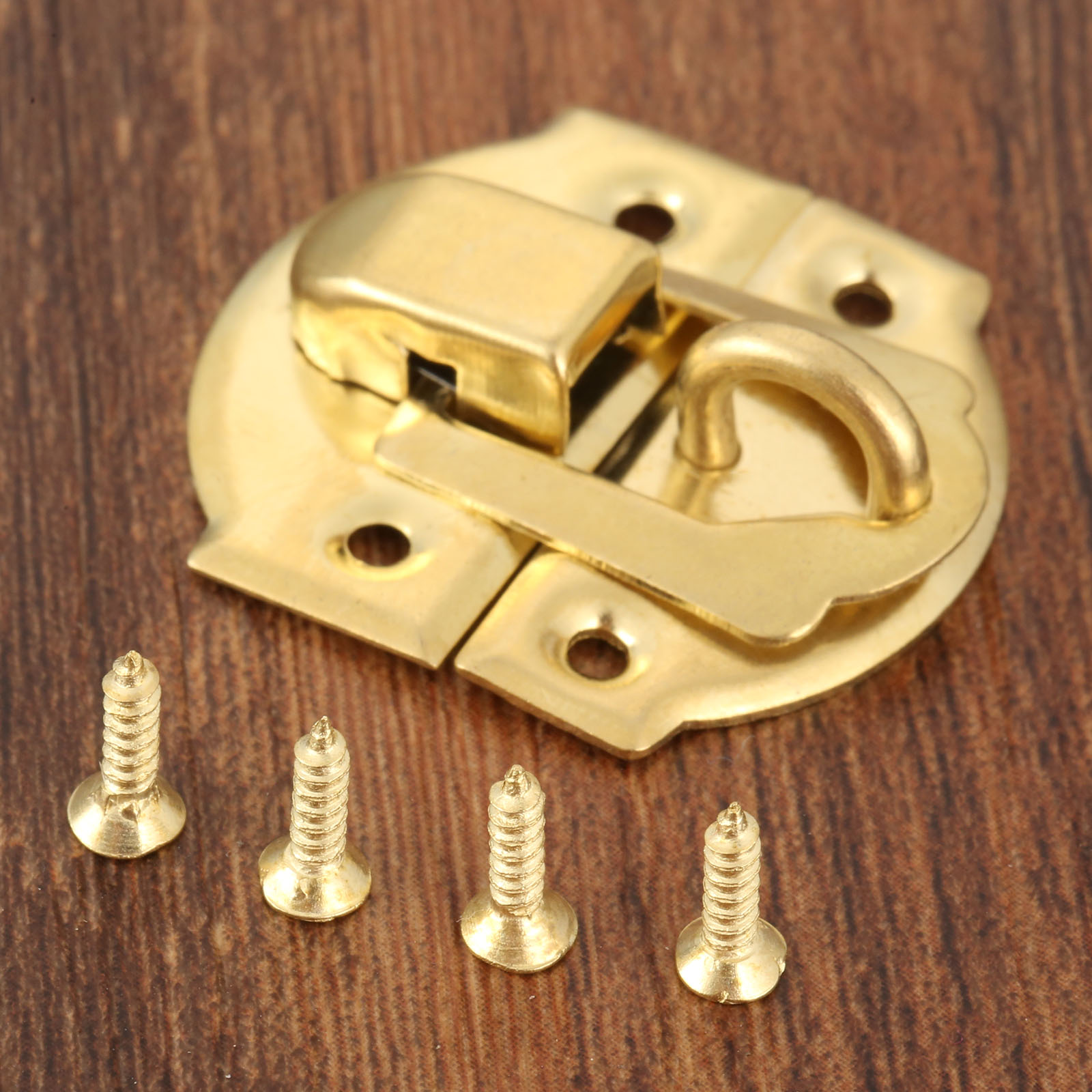 10 Buah Gesper Kotak Emas deng - Furniture Hardware Screws ulasan dan harga